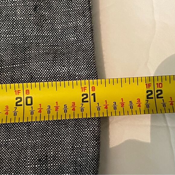 Banana Republic Black White Linen Blend Academia Office Skirt NWT Size 14 - Picture 12 of 13